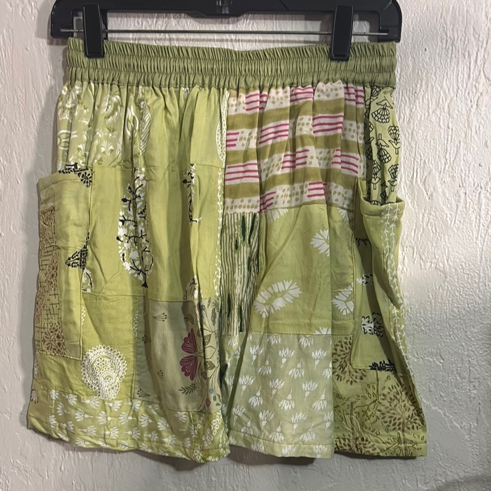 Patchwork Shorts W/Pockets - image 4